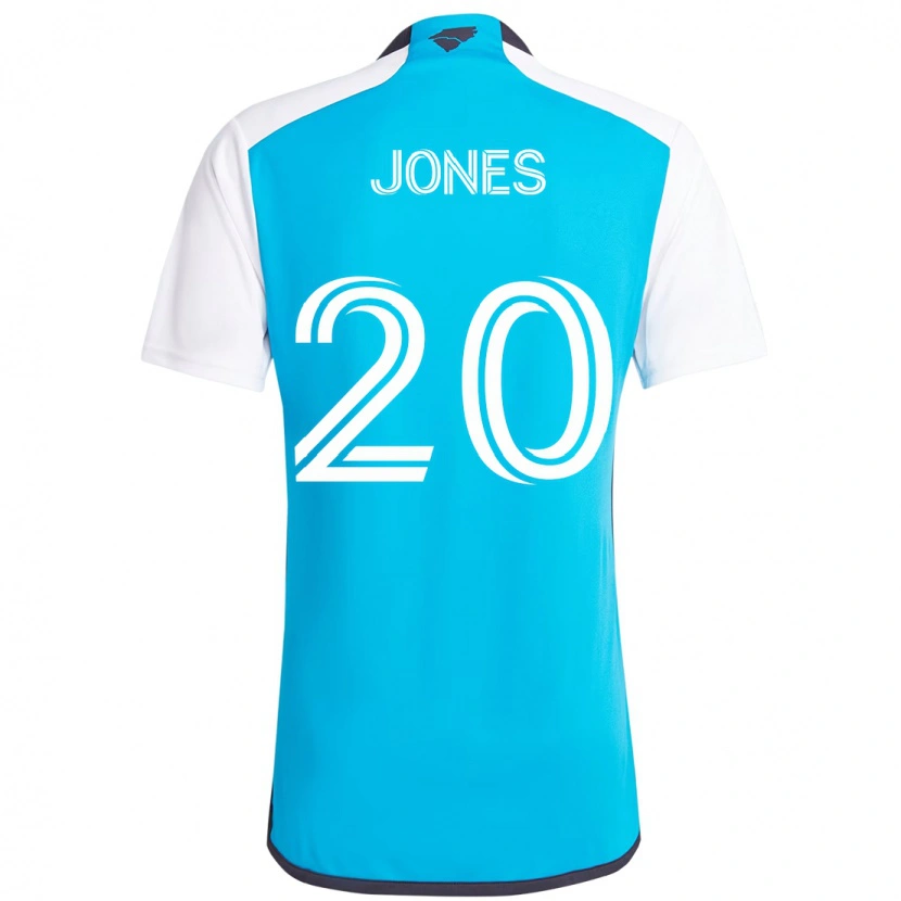 Danxen Kobiety Derrick Jones #20 Błękitny Biały Domowa Koszulka 2025/26 Koszulki Klubowe