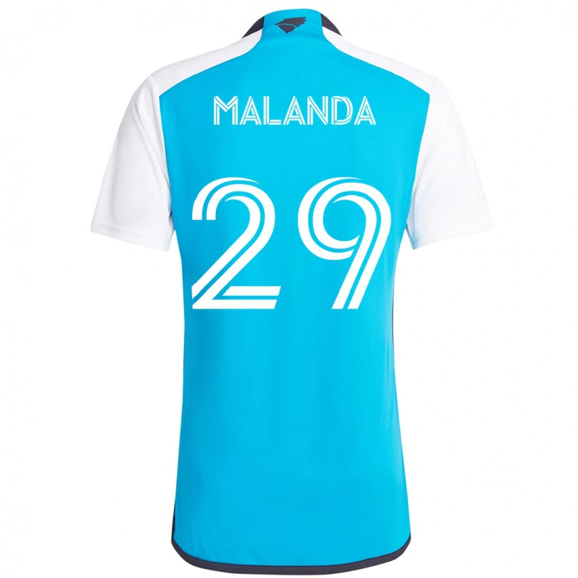 Danxen Kobiety Adilson Malanda #29 Błękitny Biały Domowa Koszulka 2025/26 Koszulki Klubowe