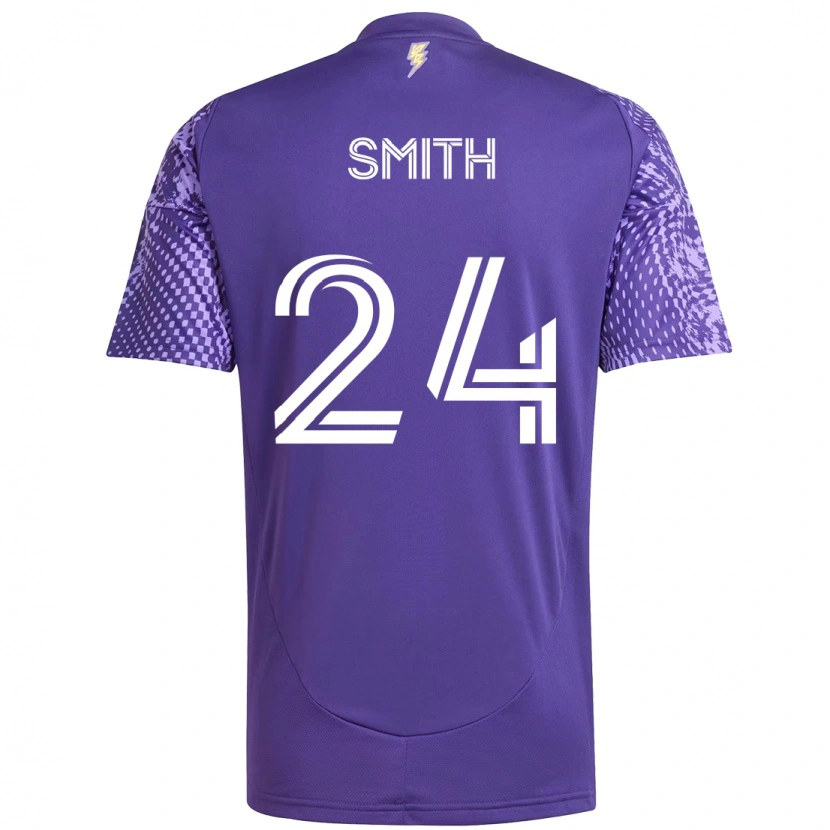 Danxen Kobiety Kyle Smith #24 Biały Fioletowy Domowa Koszulka 2025/26 Koszulki Klubowe