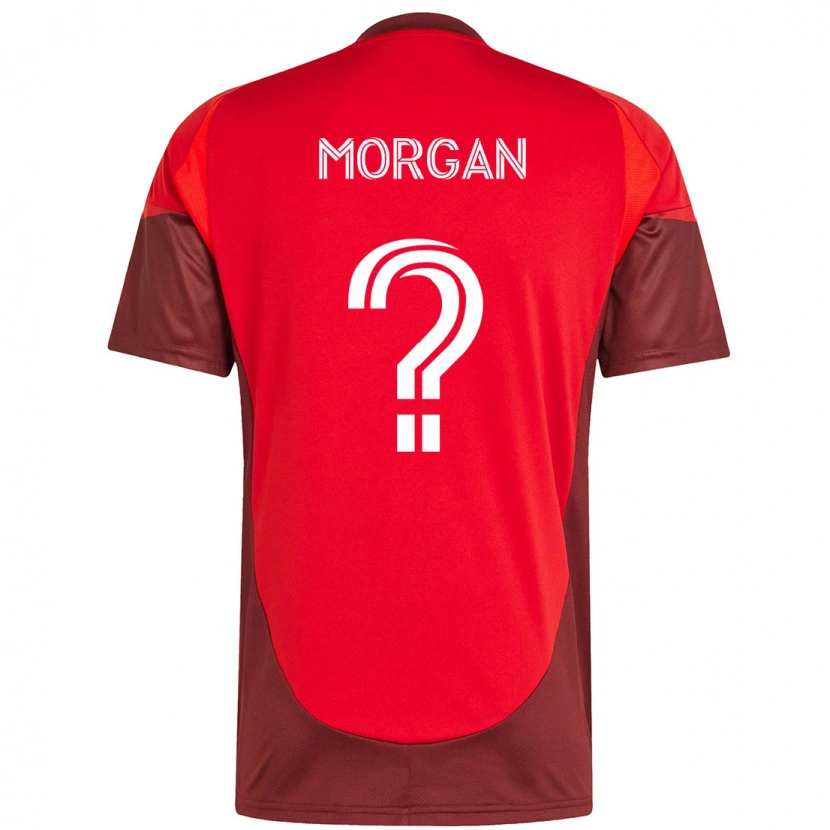 Danxen Kobiety Myles Morgan #0 Biały Czerwony Domowa Koszulka 2025/26 Koszulki Klubowe