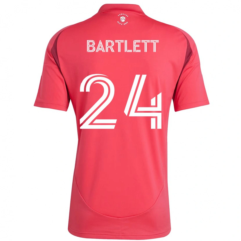 Danxen Kobiety Lucas Bartlett #24 Magenta Biały Domowa Koszulka 2025/26 Koszulki Klubowe