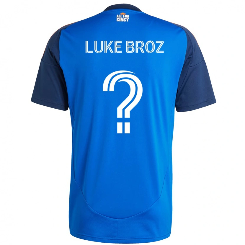 Danxen Kobiety Luke Broz #0 Biały Niebieski Pomarańczowy Domowa Koszulka 2025/26 Koszulki Klubowe