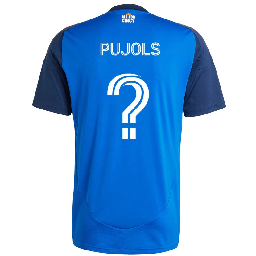 Danxen Kobiety Pablo Pujols #0 Biały Niebieski Pomarańczowy Domowa Koszulka 2025/26 Koszulki Klubowe