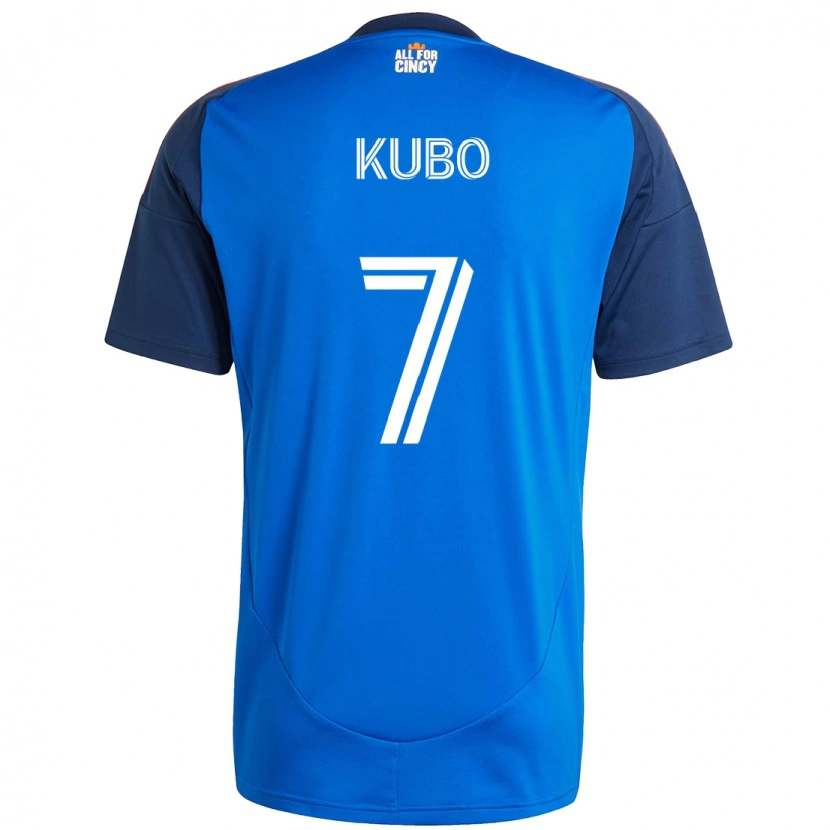 Danxen Kobiety Yuya Kubo #7 Biały Niebieski Pomarańczowy Domowa Koszulka 2025/26 Koszulki Klubowe