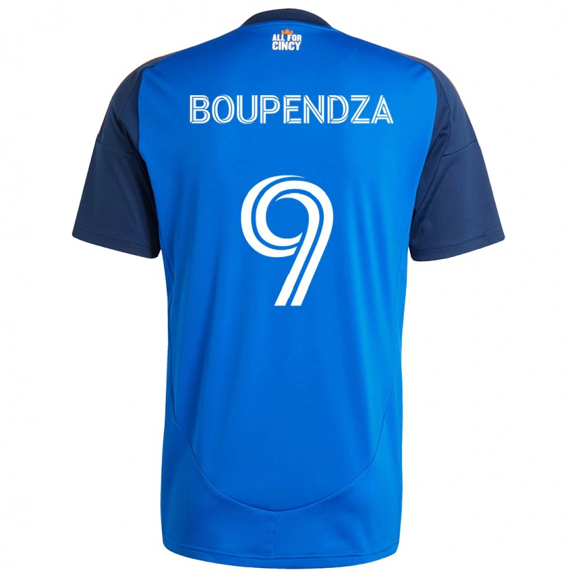 Danxen Kobiety Aaron Boupendza #9 Biały Niebieski Pomarańczowy Domowa Koszulka 2025/26 Koszulki Klubowe