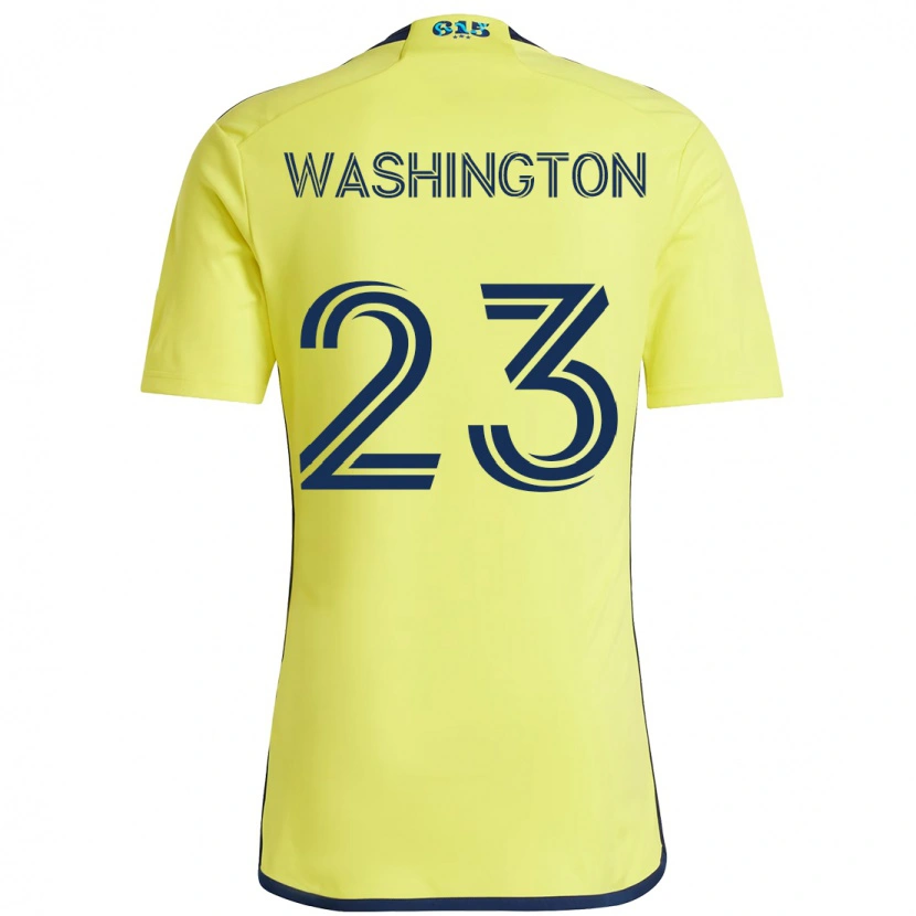 Danxen Kobiety Taylor Washington #23 Granatowy Żółty Domowa Koszulka 2025/26 Koszulki Klubowe