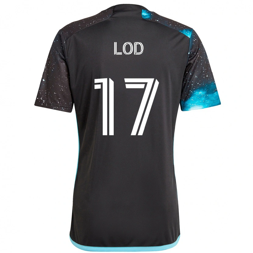 Danxen Kobiety Robin Lod #17 Czarny Niebieski Domowa Koszulka 2025/26 Koszulki Klubowe