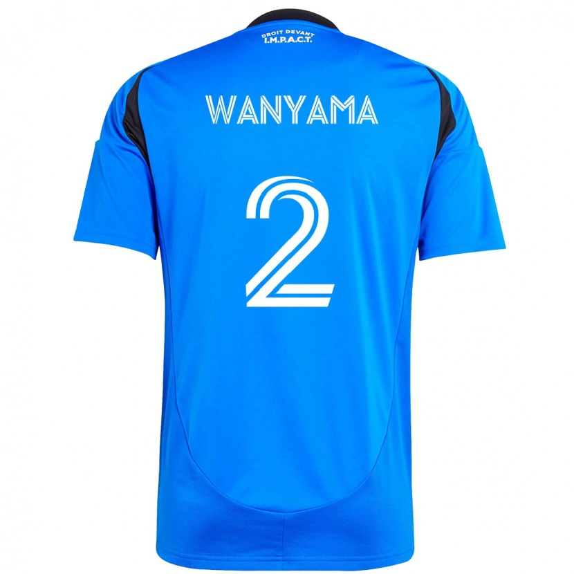 Danxen Kobiety Victor Wanyama #2 Błękitny Ciemnoniebieski Domowa Koszulka 2025/26 Koszulki Klubowe