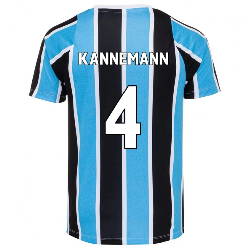 Danxen Kobiety Walter Kannemann #4 Biały Niebieski Domowa Koszulka 2025/26 Koszulki Klubowe