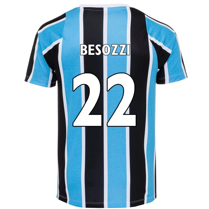 Danxen Kobiety Lucas Besozzi #22 Biały Niebieski Domowa Koszulka 2025/26 Koszulki Klubowe