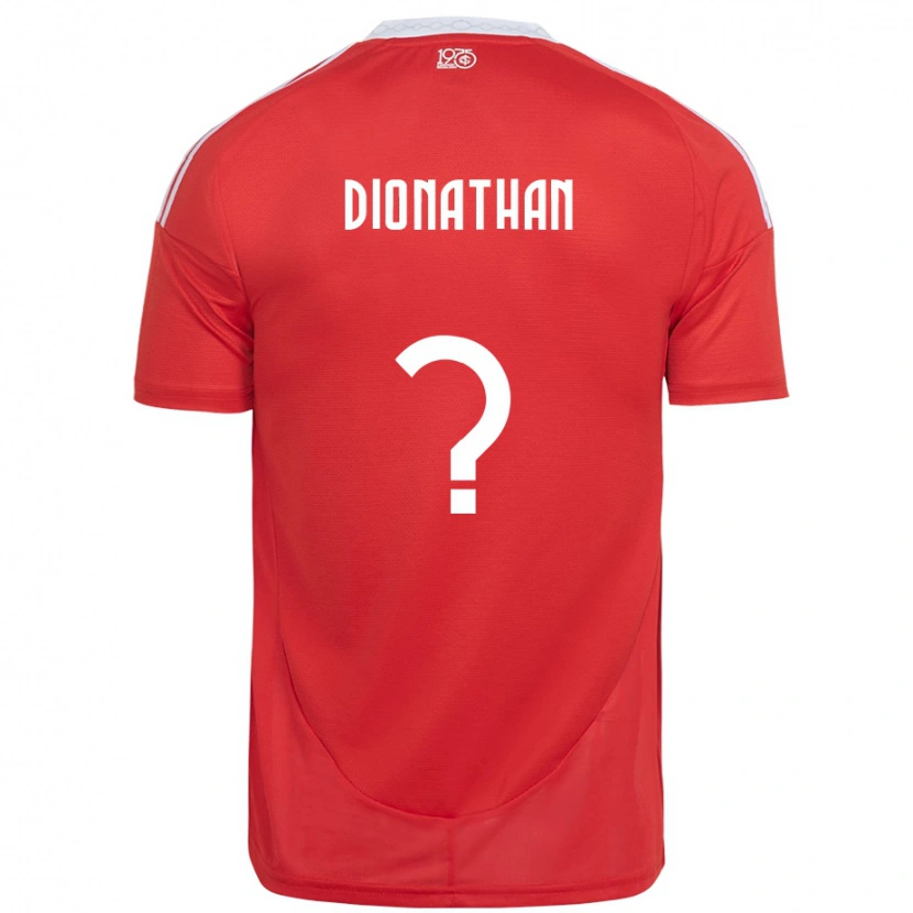 Danxen Kobiety Dionathan #0 Czerwony Biały Domowa Koszulka 2025/26 Koszulki Klubowe