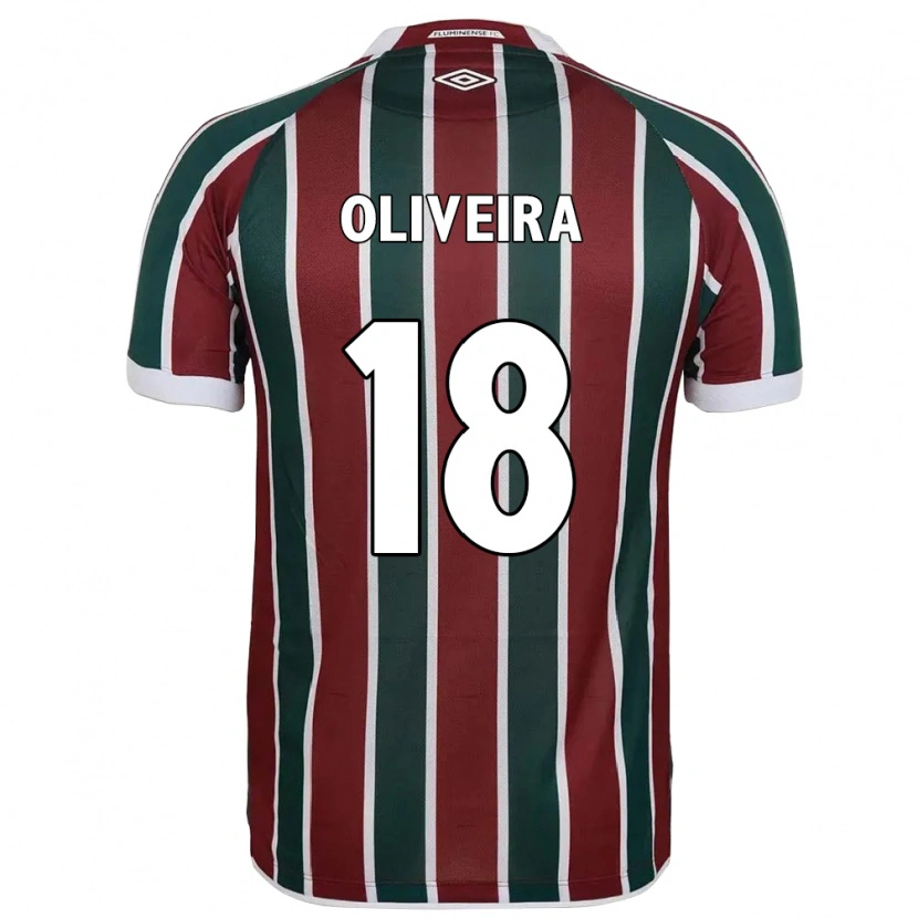 Danxen Kobiety Camila Oliveira #18 Zielony Bordowy Biały Domowa Koszulka 2025/26 Koszulki Klubowe