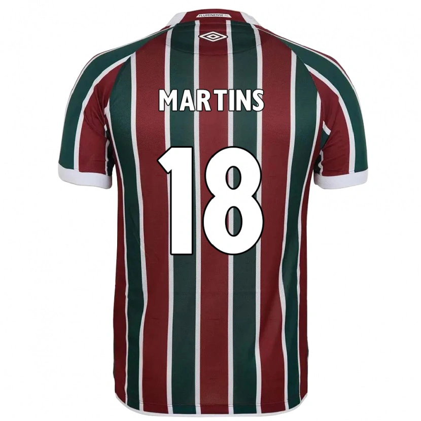 Danxen Kobiety Matheus Martins #18 Biały Zielony Bordowy Domowa Koszulka 2025/26 Koszulki Klubowe