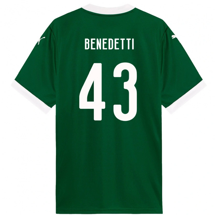Danxen Kobiety Luis Benedetti #43 Zielony Biały Domowa Koszulka 2025/26 Koszulki Klubowe