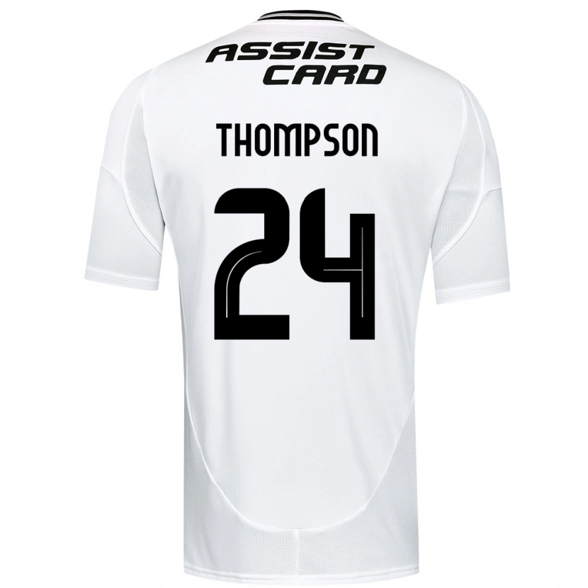 Danxen Kobiety Jordhy Thompson #24 Czarny Biały Domowa Koszulka 2025/26 Koszulki Klubowe