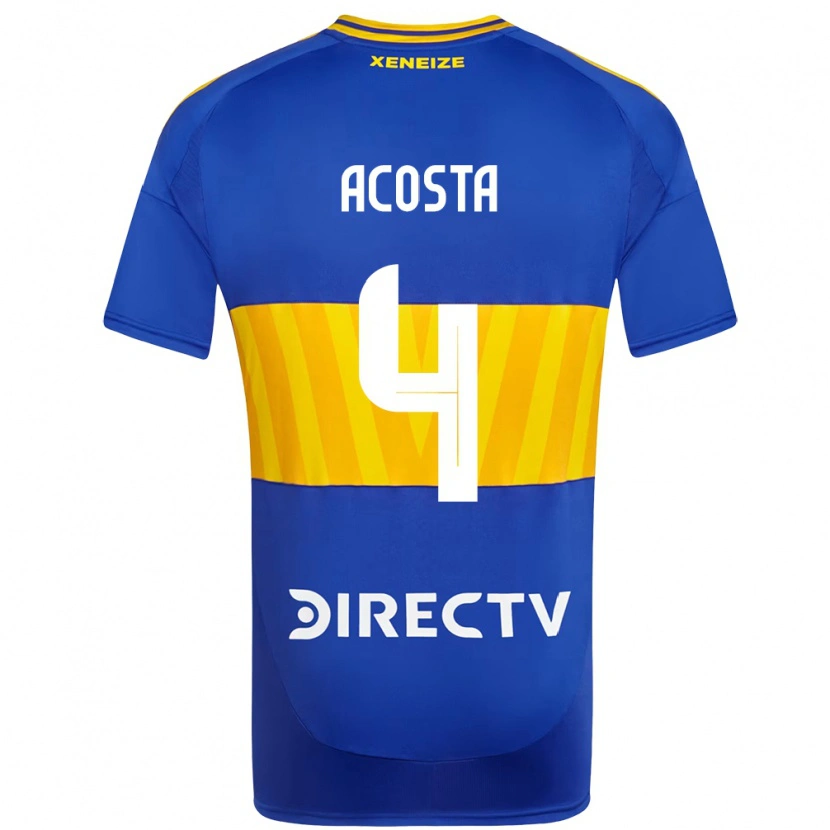 Danxen Kobiety Natan Acosta #4 Biały Niebieski Domowa Koszulka 2025/26 Koszulki Klubowe