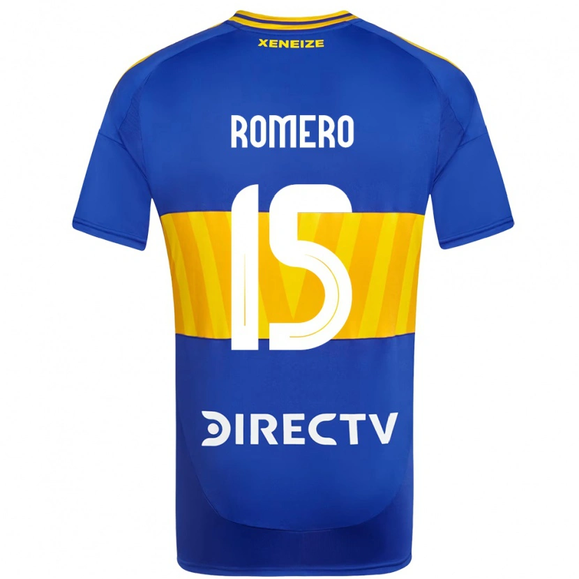 Danxen Kobiety Alejo Romero #15 Królewski Niebieski Żółty Domowa Koszulka 2025/26 Koszulki Klubowe