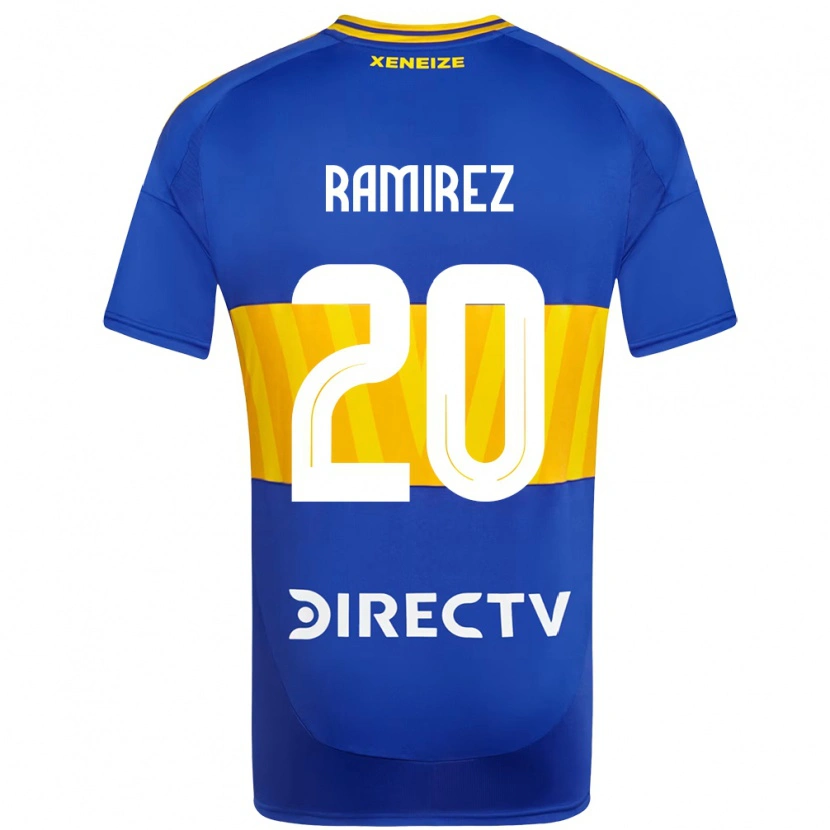 Danxen Kobiety Juan Ramirez #20 Królewski Niebieski Żółty Domowa Koszulka 2025/26 Koszulki Klubowe
