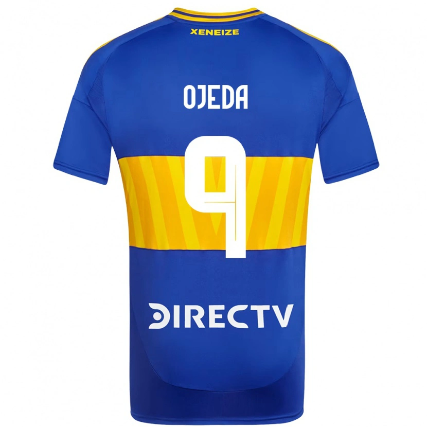 Danxen Kobiety Andrea Ojeda #9 Biały Niebieski Domowa Koszulka 2025/26 Koszulki Klubowe