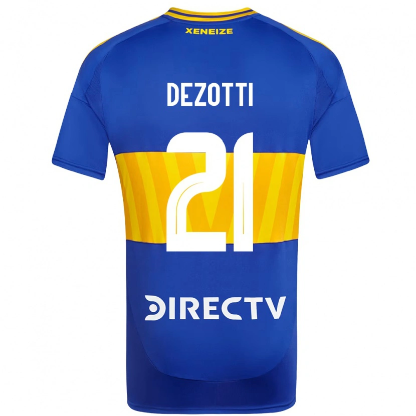Danxen Kobiety Martina Dezotti #21 Biały Niebieski Domowa Koszulka 2025/26 Koszulki Klubowe