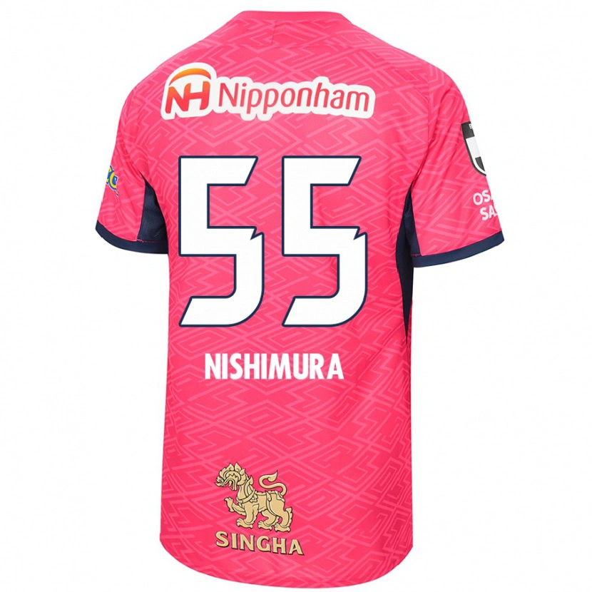 Danxen Kobiety Subaru Nishimura #55 Biały Sakura Różowy Domowa Koszulka 2025/26 Koszulki Klubowe