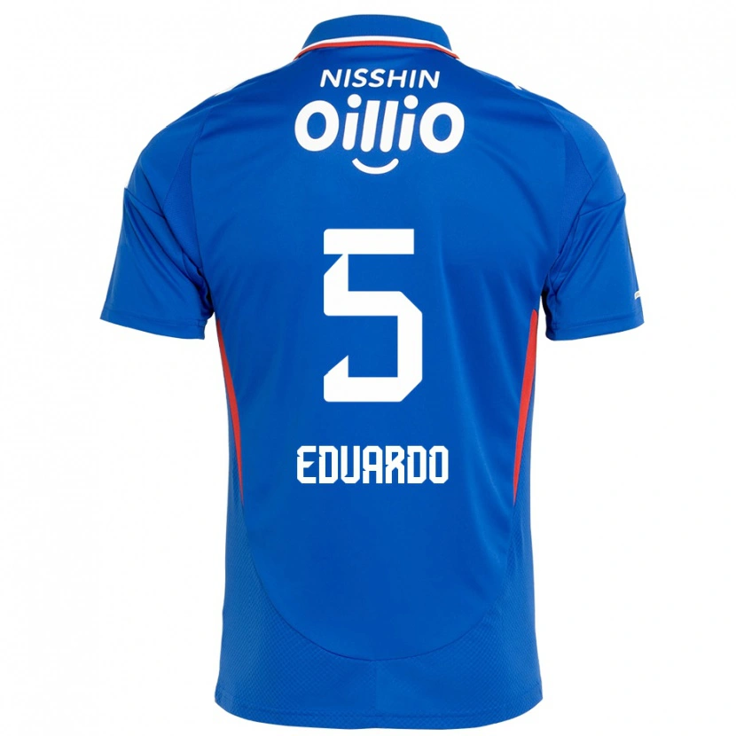 Danxen Kobiety Eduardo #5 Królewski Niebieski Biały Domowa Koszulka 2025/26 Koszulki Klubowe