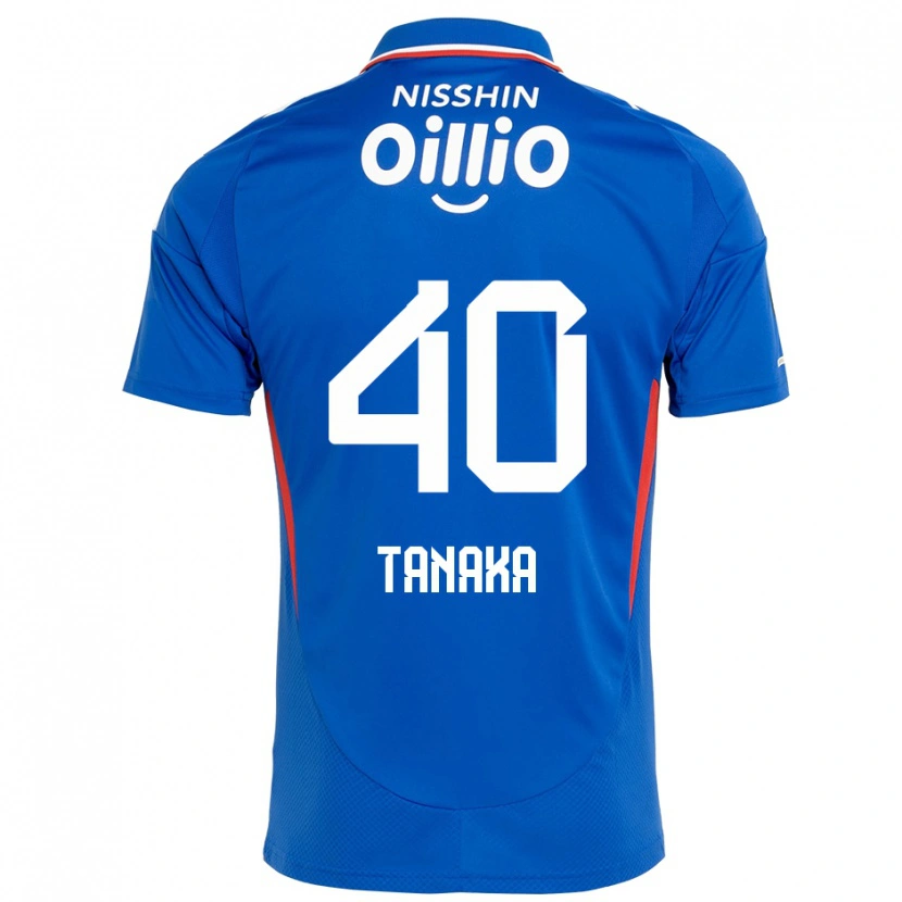 Danxen Kobiety Hiei Tanaka #40 Biały Królewski Niebieski Domowa Koszulka 2025/26 Koszulki Klubowe