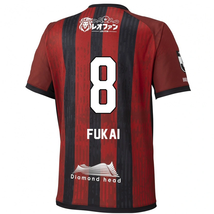 Danxen Kobiety Kazuki Fukai #8 Niebieski Czerwony Domowa Koszulka 2025/26 Koszulki Klubowe