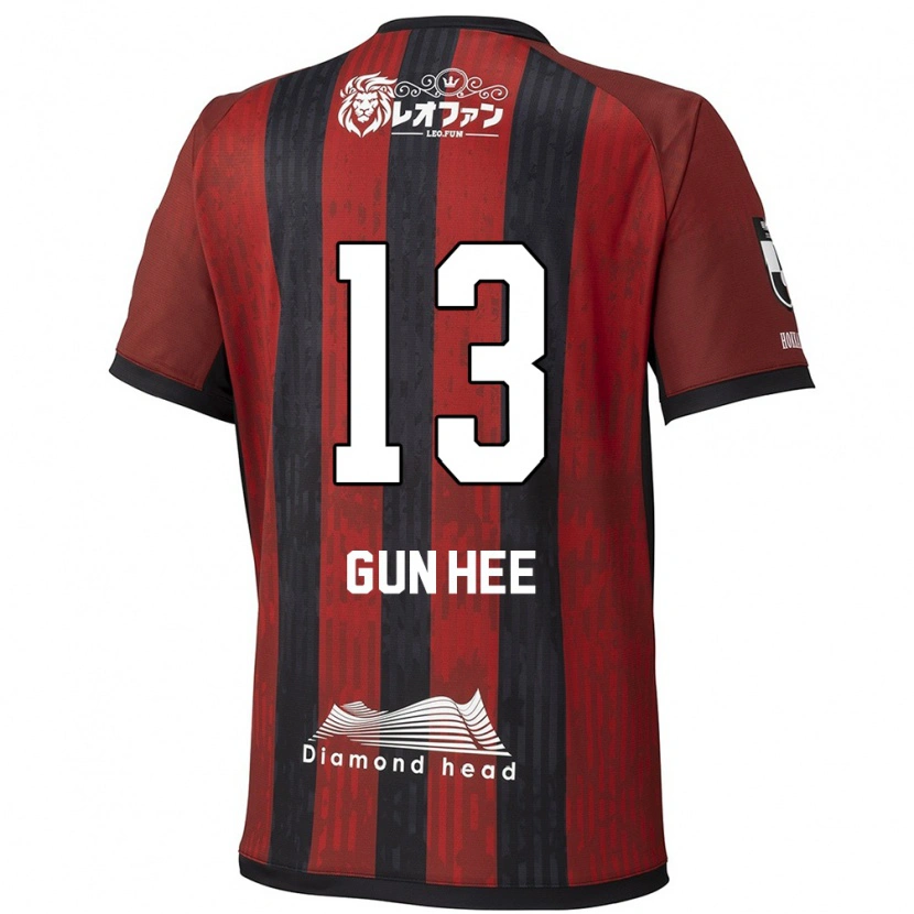 Danxen Kobiety Gun-Hee Kim #13 Niebieski Czerwony Domowa Koszulka 2025/26 Koszulki Klubowe