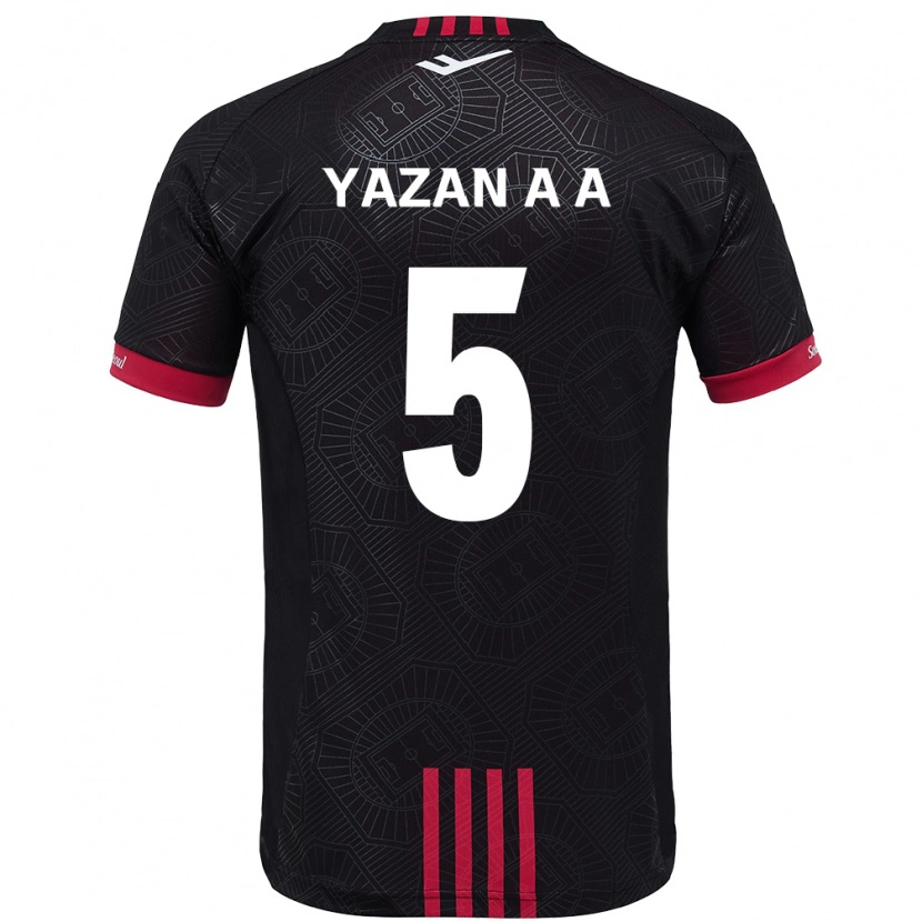 Danxen Kobiety Yazan Al-Arab #5 Biały Czarny Domowa Koszulka 2025/26 Koszulki Klubowe