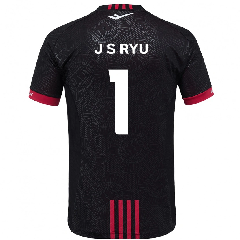 Danxen Kobiety Ryu Ji-Soo #1 Biały Czarny Domowa Koszulka 2025/26 Koszulki Klubowe