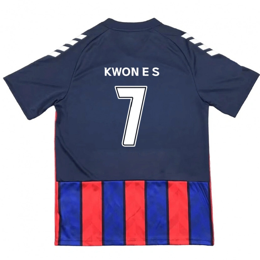 Danxen Kobiety Kwon Eun-Som #7 Królewski Niebieski Czerwony Domowa Koszulka 2025/26 Koszulki Klubowe