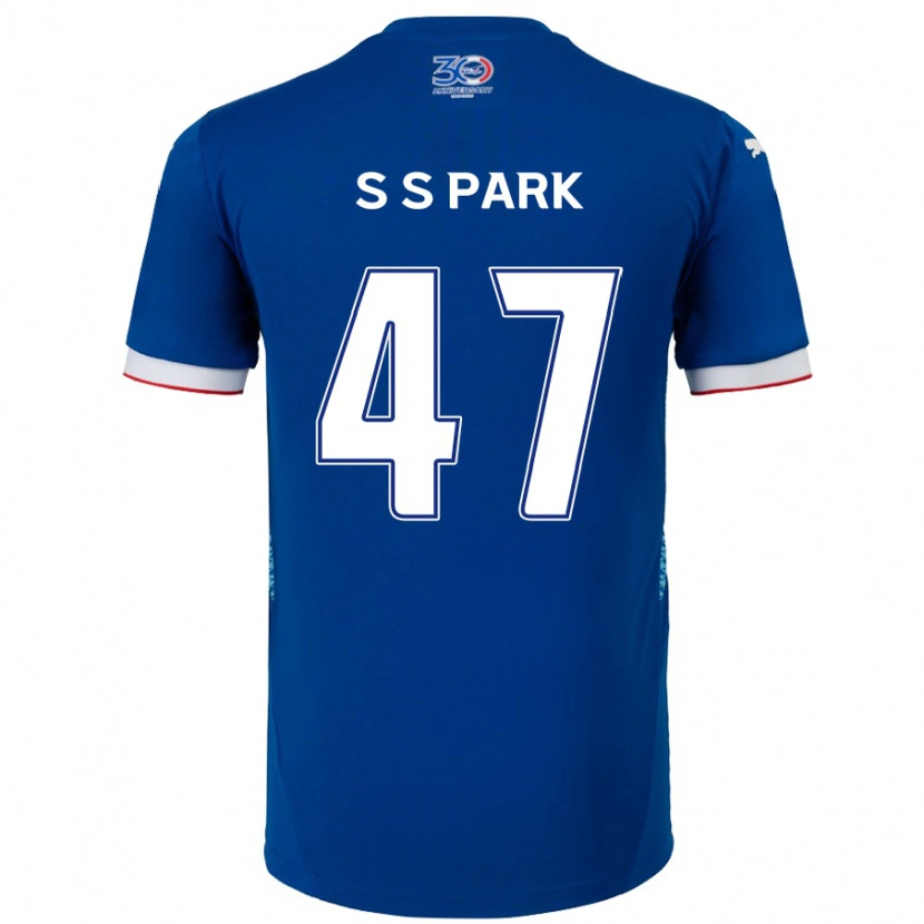 Danxen Kobiety Seung-Soo Park #47 Królewski Niebieski Biały Domowa Koszulka 2025/26 Koszulki Klubowe