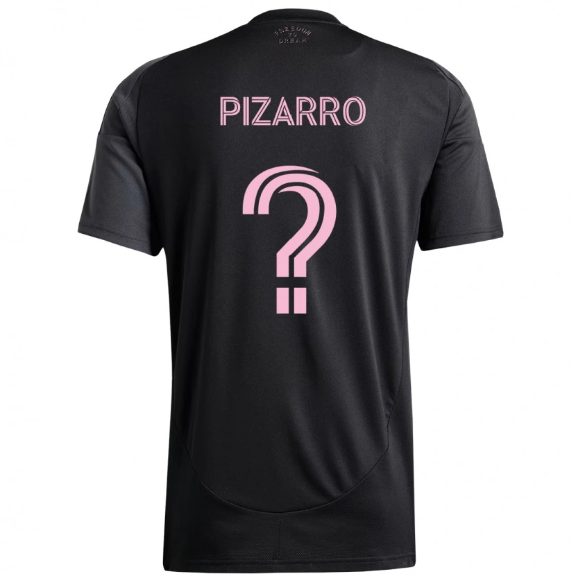 Danxen Kobiety Rodolfo Pizarro #0 Różowy Czarny Wyjazdowa Koszulka 2025/26 Koszulki Klubowe