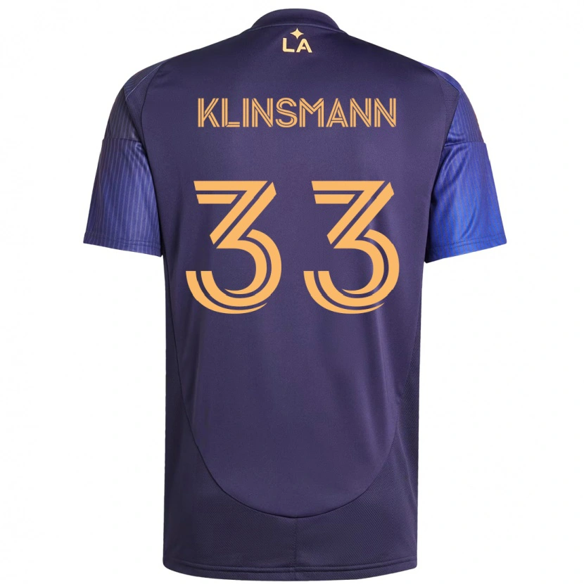 Danxen Kobiety Jonathan Klinsmann #33 Biały Żółty Wyjazdowa Koszulka 2025/26 Koszulki Klubowe