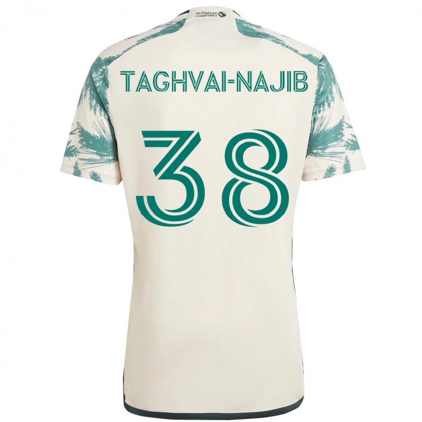 Danxen Kobiety Braxton Taghvai-Najib #38 Czarny Brązowy Wyjazdowa Koszulka 2025/26 Koszulki Klubowe
