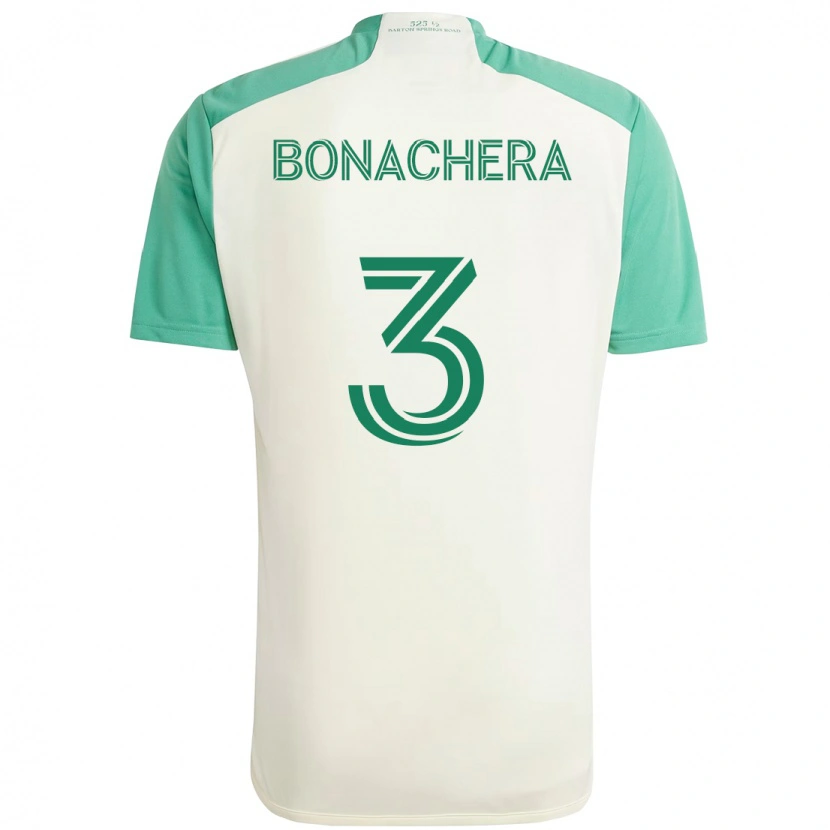 Danxen Kobiety Rubén Bonachera #3 Zielony Czarny Wyjazdowa Koszulka 2025/26 Koszulki Klubowe