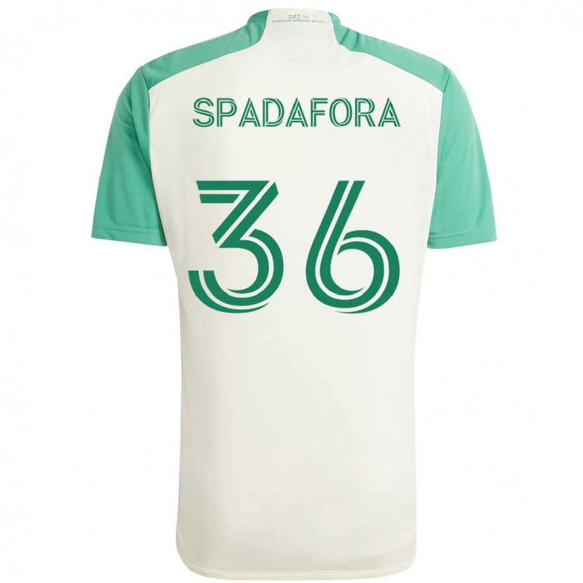 Danxen Kobiety Luke Spadafora #36 Zielony Czarny Wyjazdowa Koszulka 2025/26 Koszulki Klubowe