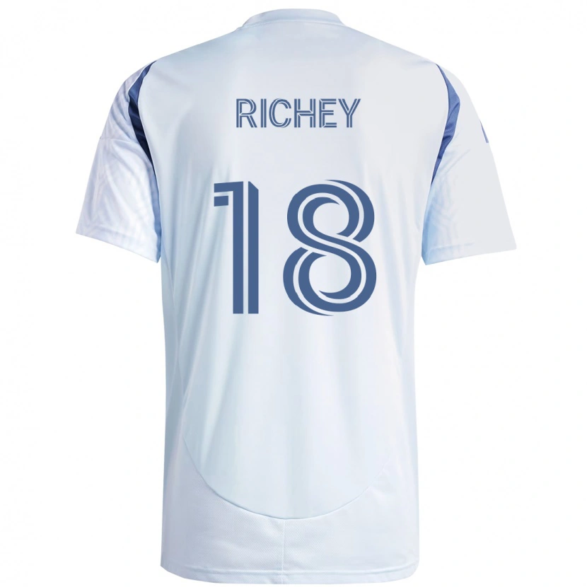Danxen Kobiety Spencer Richey #18 Czerwony Biały Wyjazdowa Koszulka 2025/26 Koszulki Klubowe