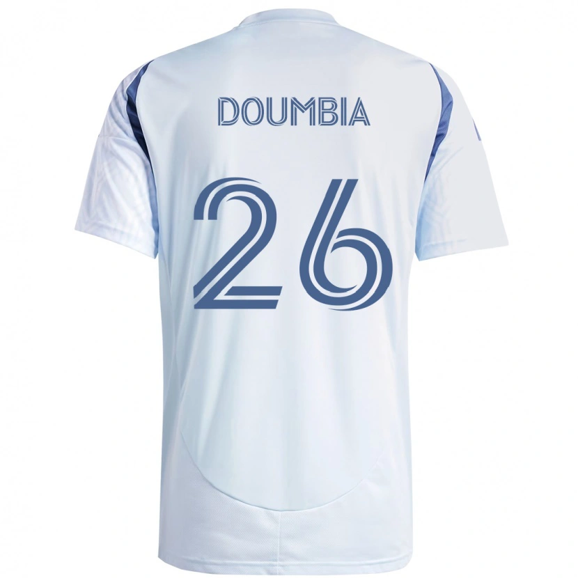 Danxen Kobiety Ousmane Doumbia #26 Czerwony Biały Wyjazdowa Koszulka 2025/26 Koszulki Klubowe
