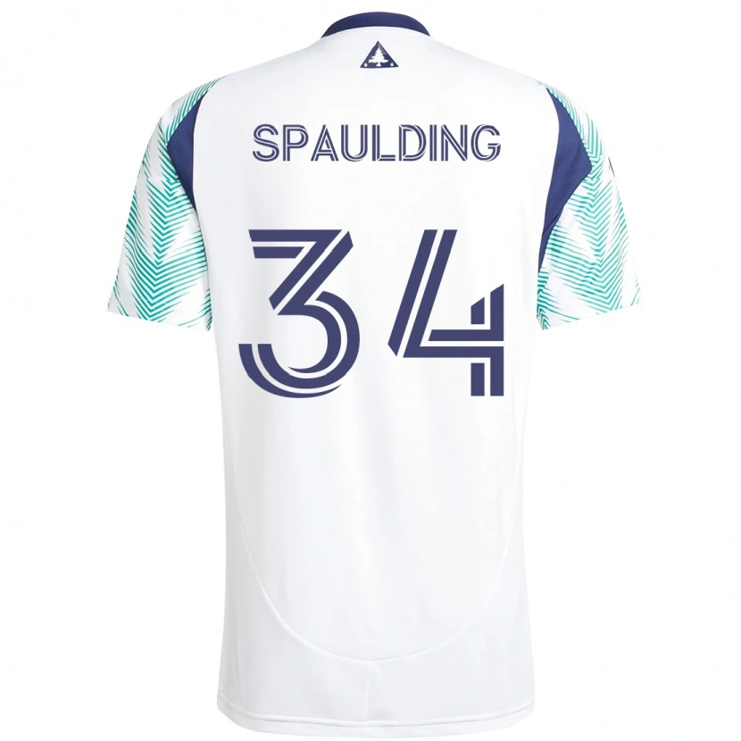 Danxen Kobiety Ryan Spaulding #34 Niebieski Czerwony Wyjazdowa Koszulka 2025/26 Koszulki Klubowe