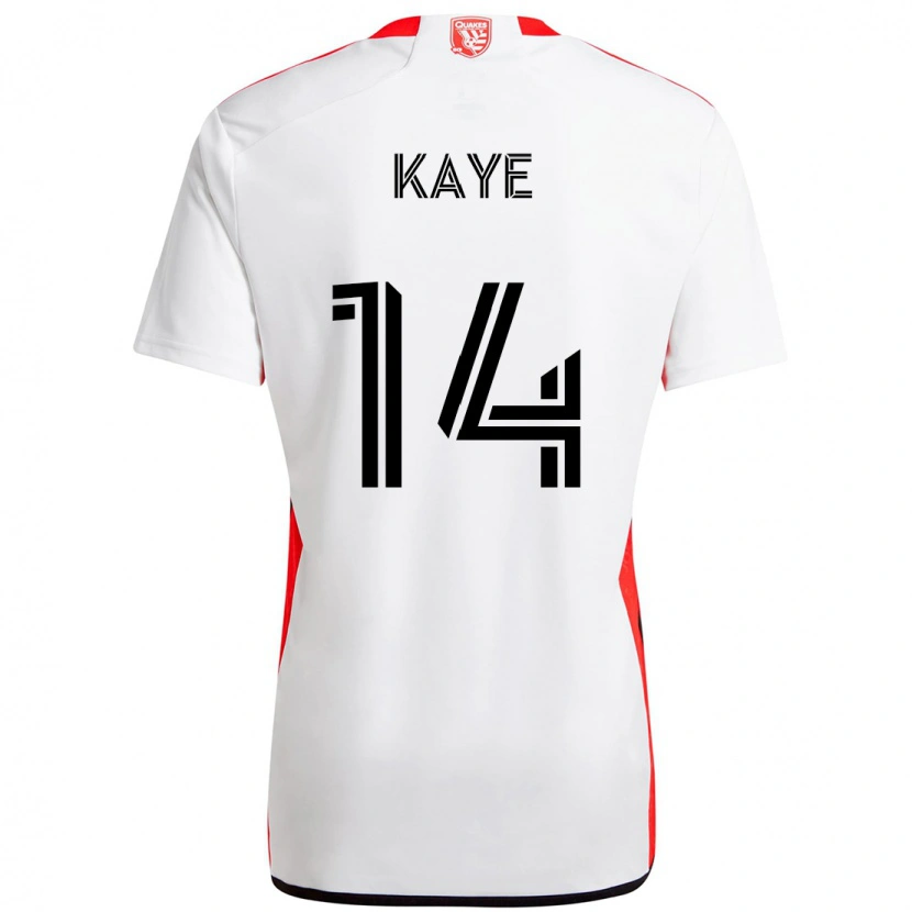 Danxen Kobiety Mark-Anthony Kaye #14 Czarny Ciemnoniebieski Wyjazdowa Koszulka 2025/26 Koszulki Klubowe