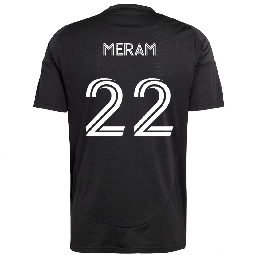 Danxen Kobiety Justin Meram #22 Czarny Biały Wyjazdowa Koszulka 2025/26 Koszulki Klubowe