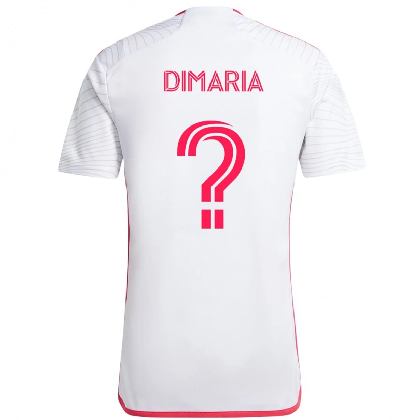 Danxen Kobiety John Dimaria #0 Biały Magenta Wyjazdowa Koszulka 2025/26 Koszulki Klubowe