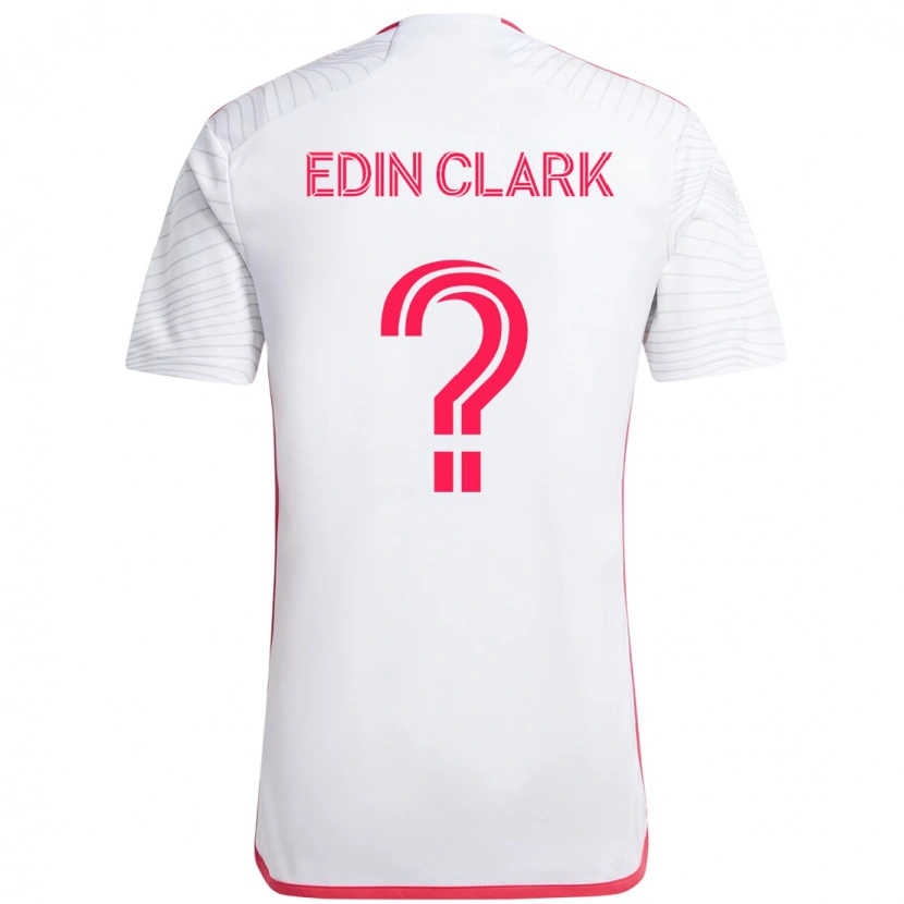 Danxen Kobiety Edin Clark #0 Biały Magenta Wyjazdowa Koszulka 2025/26 Koszulki Klubowe