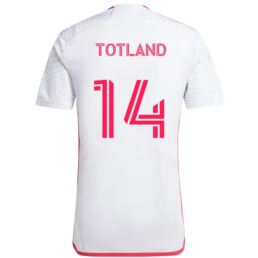 Danxen Kobiety Tomas Totland #14 Biały Magenta Wyjazdowa Koszulka 2025/26 Koszulki Klubowe