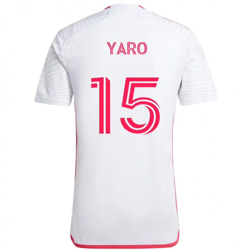 Danxen Kobiety Joshua Yaro #15 Biały Magenta Wyjazdowa Koszulka 2025/26 Koszulki Klubowe