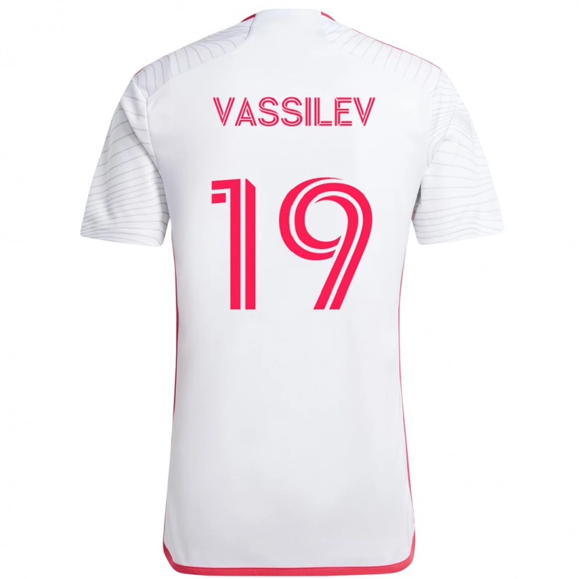 Danxen Kobiety Indiana Vassilev #19 Biały Magenta Wyjazdowa Koszulka 2025/26 Koszulki Klubowe