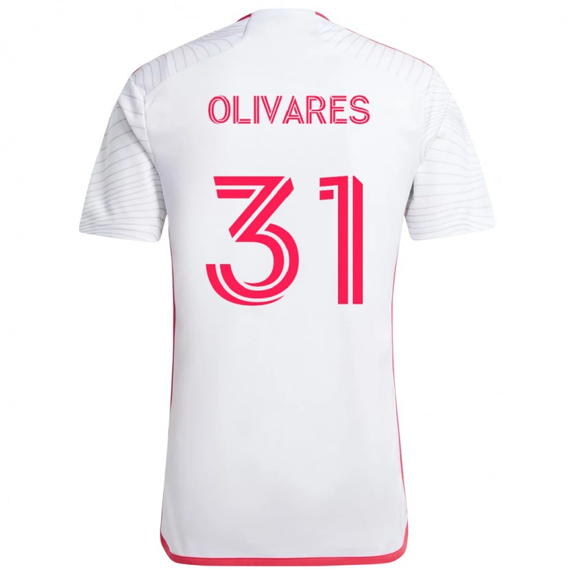 Danxen Kobiety Christian Olivares #31 Biały Magenta Wyjazdowa Koszulka 2025/26 Koszulki Klubowe