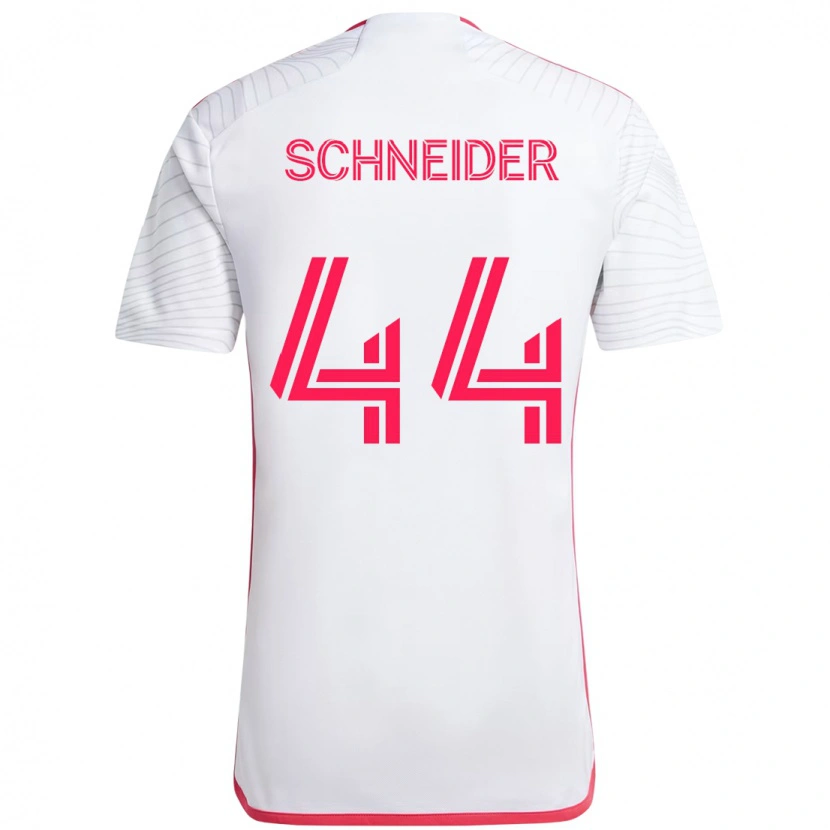 Danxen Kobiety Max Schneider #44 Biały Magenta Wyjazdowa Koszulka 2025/26 Koszulki Klubowe